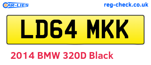 LD64MKK are the vehicle registration plates.