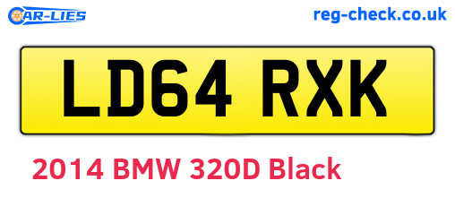 LD64RXK are the vehicle registration plates.