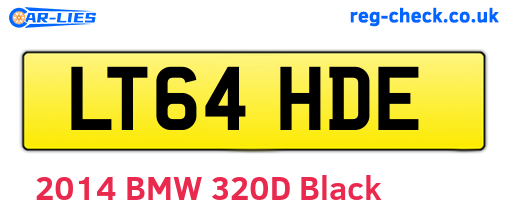 LT64HDE are the vehicle registration plates.