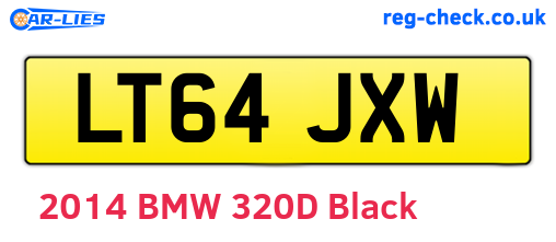 LT64JXW are the vehicle registration plates.