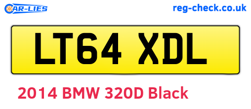 LT64XDL are the vehicle registration plates.