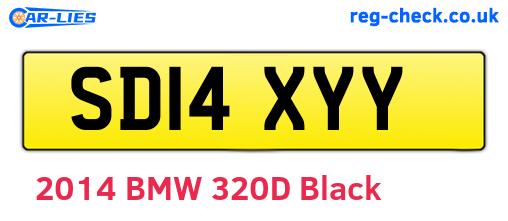 SD14XYY are the vehicle registration plates.