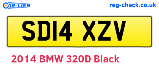 SD14XZV are the vehicle registration plates.