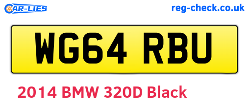 WG64RBU are the vehicle registration plates.