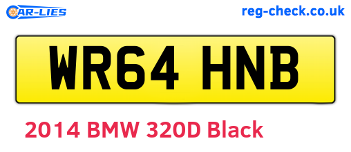 WR64HNB are the vehicle registration plates.