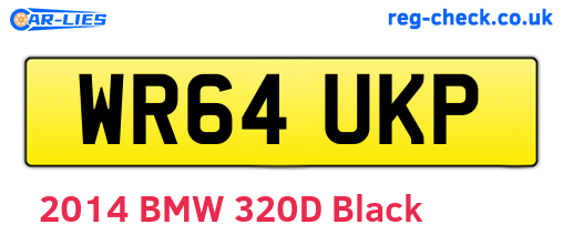 WR64UKP are the vehicle registration plates.