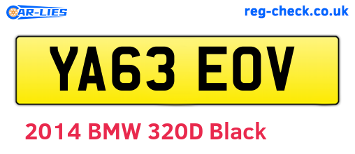 YA63EOV are the vehicle registration plates.