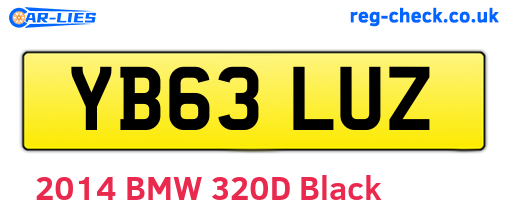 YB63LUZ are the vehicle registration plates.