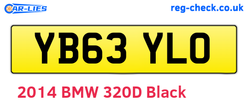 YB63YLO are the vehicle registration plates.