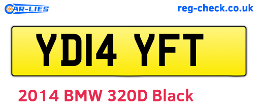 YD14YFT are the vehicle registration plates.
