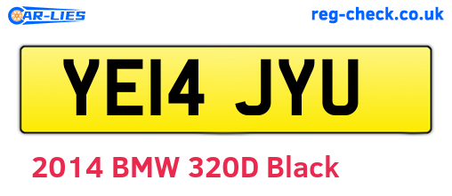 YE14JYU are the vehicle registration plates.