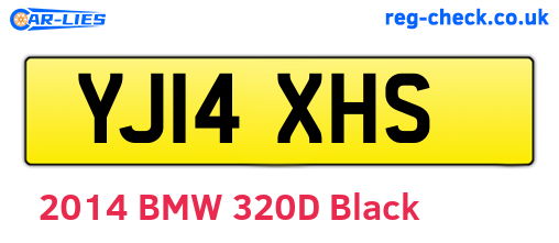 YJ14XHS are the vehicle registration plates.