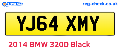 YJ64XMY are the vehicle registration plates.