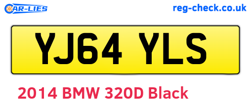 YJ64YLS are the vehicle registration plates.