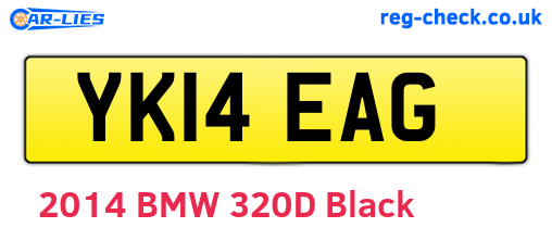 YK14EAG are the vehicle registration plates.