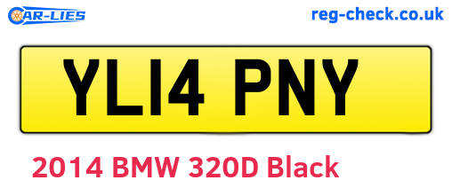 YL14PNY are the vehicle registration plates.
