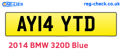 AY14YTD are the vehicle registration plates.