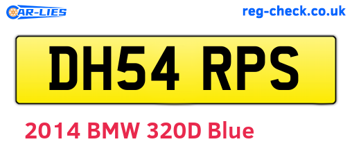 DH54RPS are the vehicle registration plates.