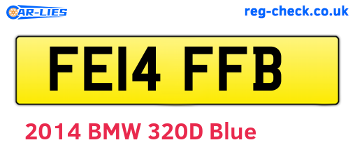 FE14FFB are the vehicle registration plates.