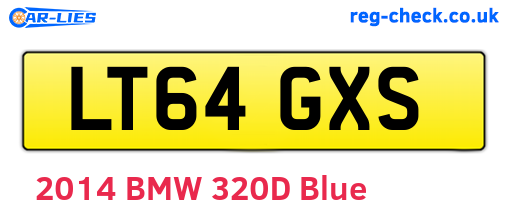 LT64GXS are the vehicle registration plates.
