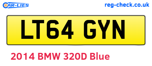 LT64GYN are the vehicle registration plates.