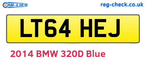 LT64HEJ are the vehicle registration plates.