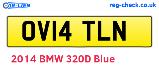 OV14TLN are the vehicle registration plates.