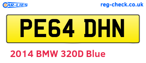 PE64DHN are the vehicle registration plates.