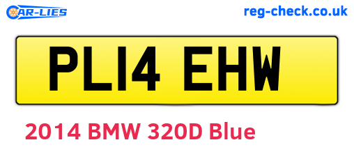 PL14EHW are the vehicle registration plates.