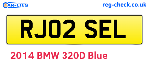 RJ02SEL are the vehicle registration plates.