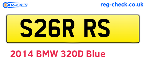 S26RRS are the vehicle registration plates.