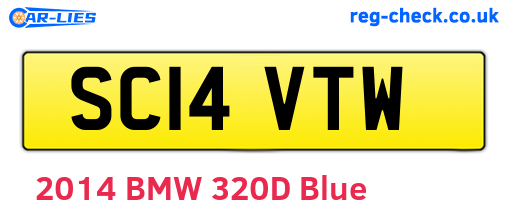 SC14VTW are the vehicle registration plates.