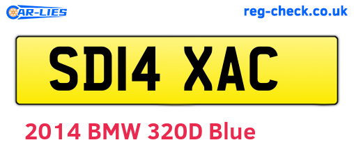 SD14XAC are the vehicle registration plates.