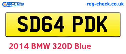 SD64PDK are the vehicle registration plates.