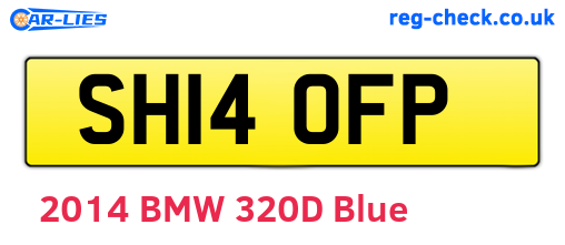 SH14OFP are the vehicle registration plates.