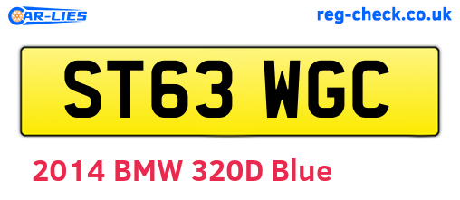 ST63WGC are the vehicle registration plates.