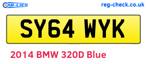 SY64WYK are the vehicle registration plates.