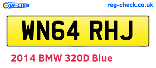 WN64RHJ are the vehicle registration plates.