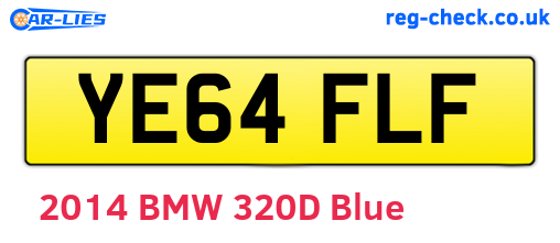 YE64FLF are the vehicle registration plates.