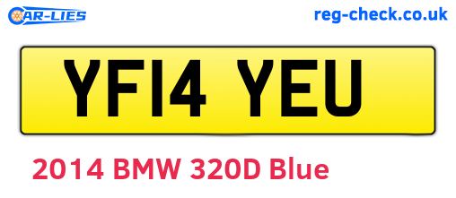 YF14YEU are the vehicle registration plates.