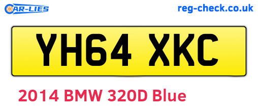 YH64XKC are the vehicle registration plates.