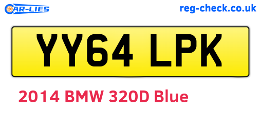 YY64LPK are the vehicle registration plates.