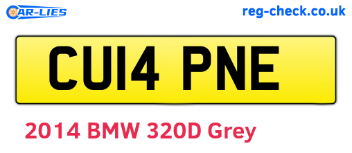 CU14PNE are the vehicle registration plates.