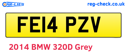 FE14PZV are the vehicle registration plates.