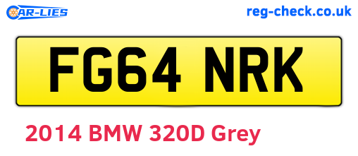 FG64NRK are the vehicle registration plates.