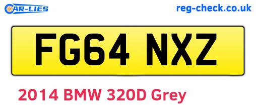 FG64NXZ are the vehicle registration plates.