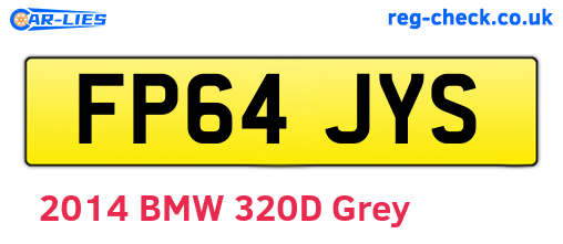 FP64JYS are the vehicle registration plates.