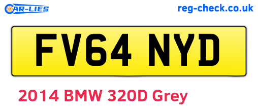 FV64NYD are the vehicle registration plates.