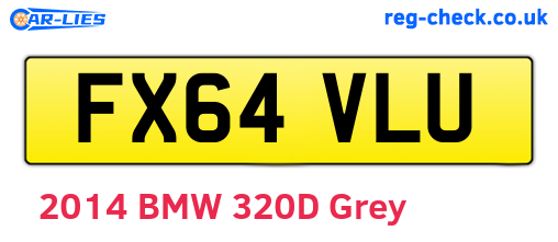 FX64VLU are the vehicle registration plates.