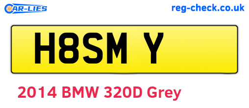 H8SMY are the vehicle registration plates.